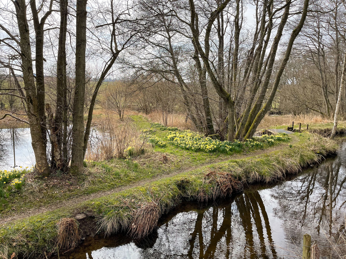 The Steading at Clunie, waterside path